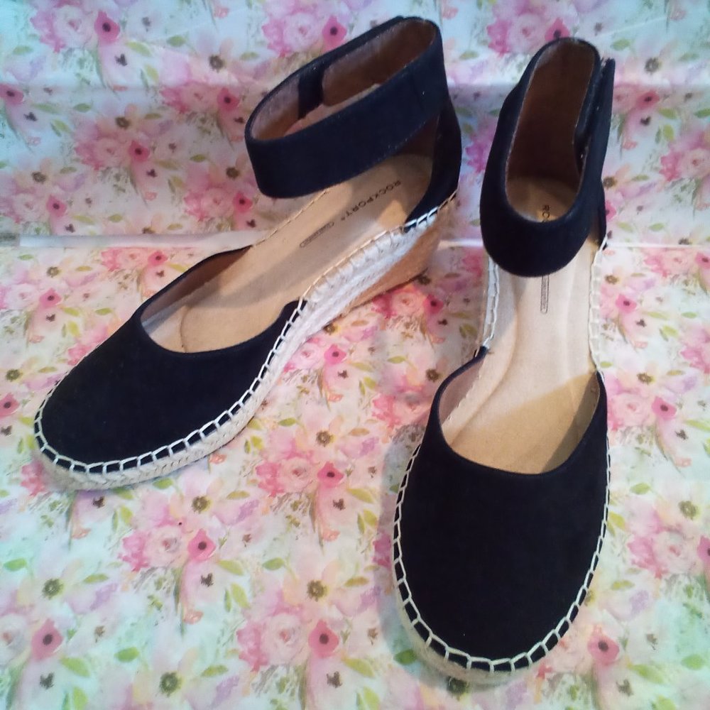 ROCKPORT MARAH~ BLACK  WEDGES ~ Size 9